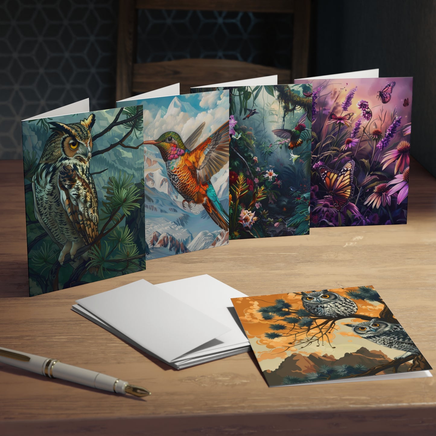 Wild Life Multi-Design Greeting Cards (5-Pack)