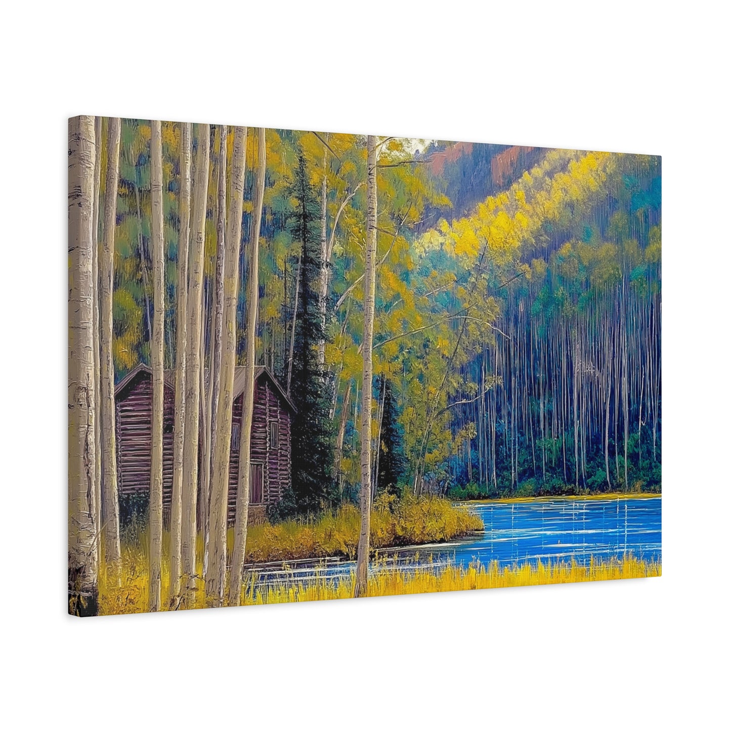Canvas Print - Rocky Mountain Lake V7