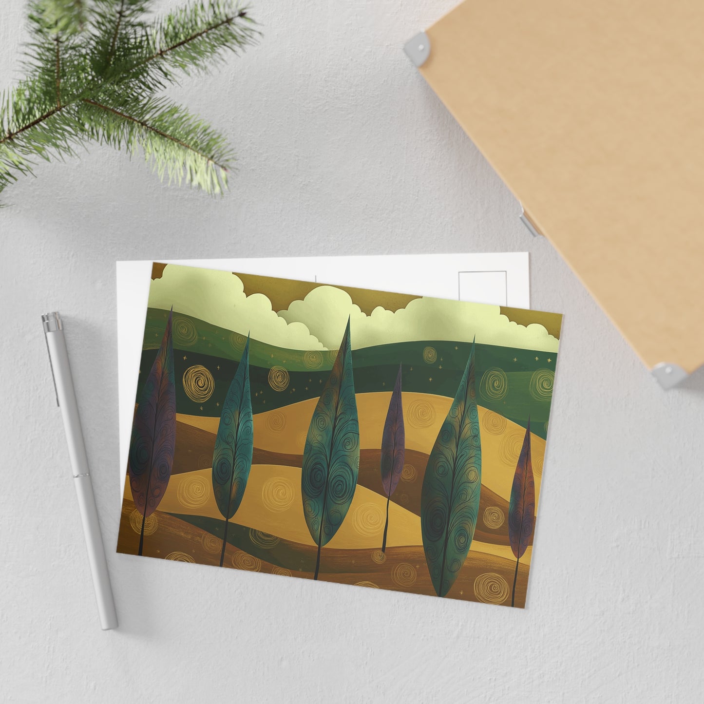 Whimsical Fine Art Postcards - Nature-Inspired Designs for Art Lovers