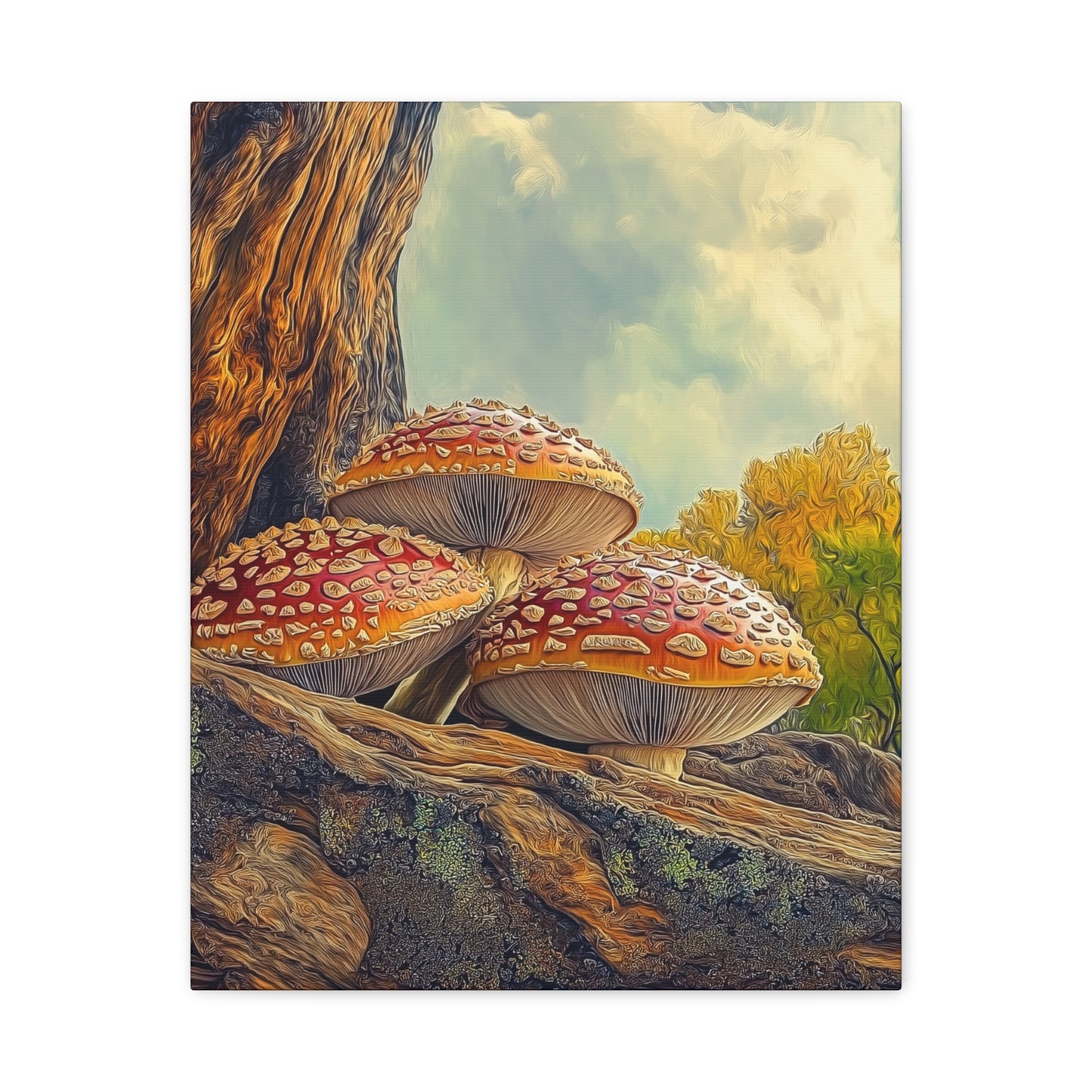 Canvas Print - Red Cap Mushroom Air
