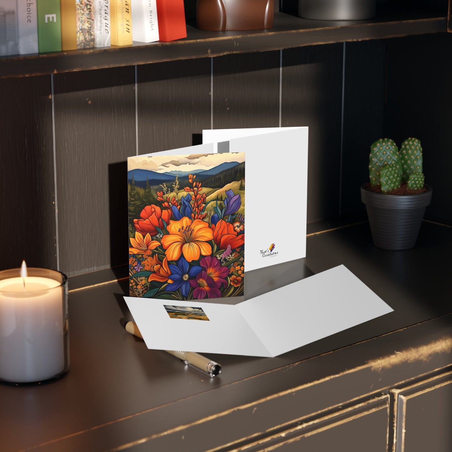 Vibrant Floral Greeting Cards - Set of 8 for Every Occasion