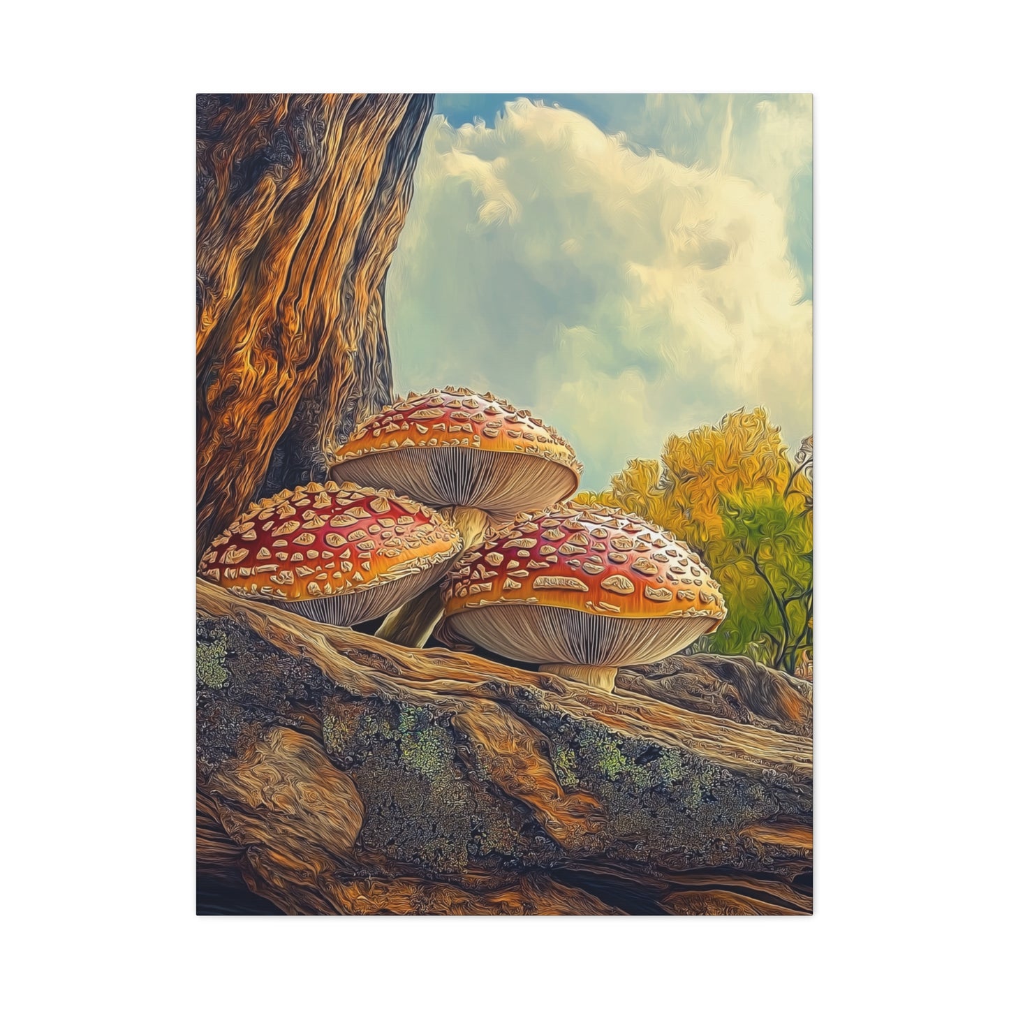 Canvas Print - Red Cap Mushroom Air