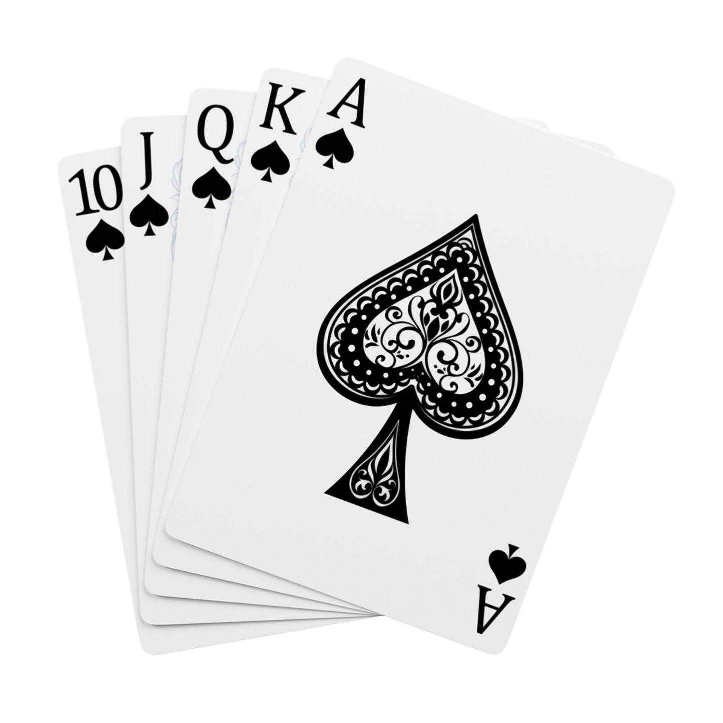 Artistic Poker Playing Cards Set - Dragon & Ace of Spades Design