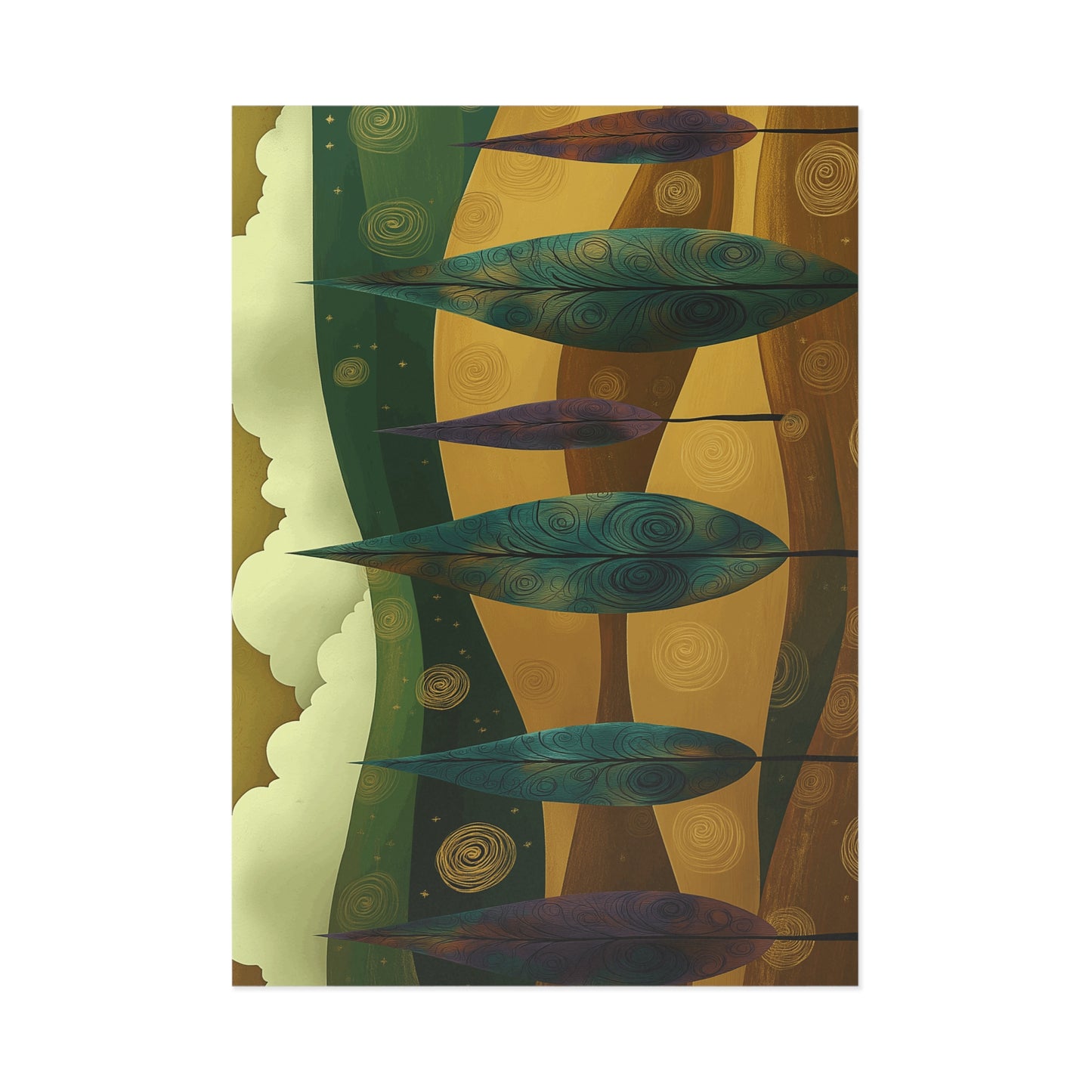 Whimsical Fine Art Postcards - Nature-Inspired Designs for Art Lovers