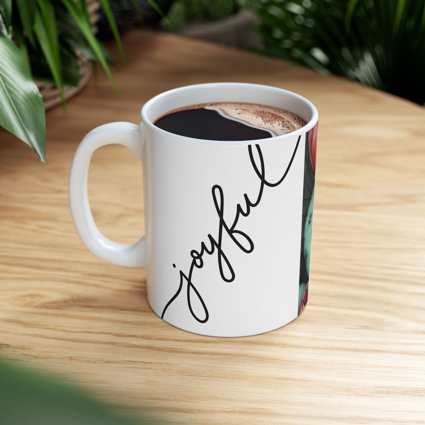 Whimsical Cactus Ceramic Mug - 11oz & 15oz - Perfect for Plant Lovers & Gifts