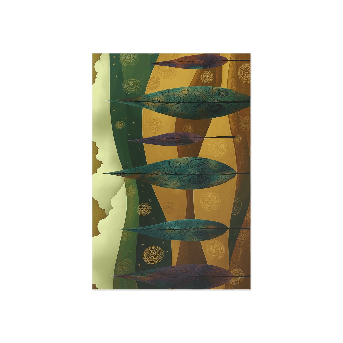 Whimsical Fine Art Postcards - Nature-Inspired Designs for Art Lovers