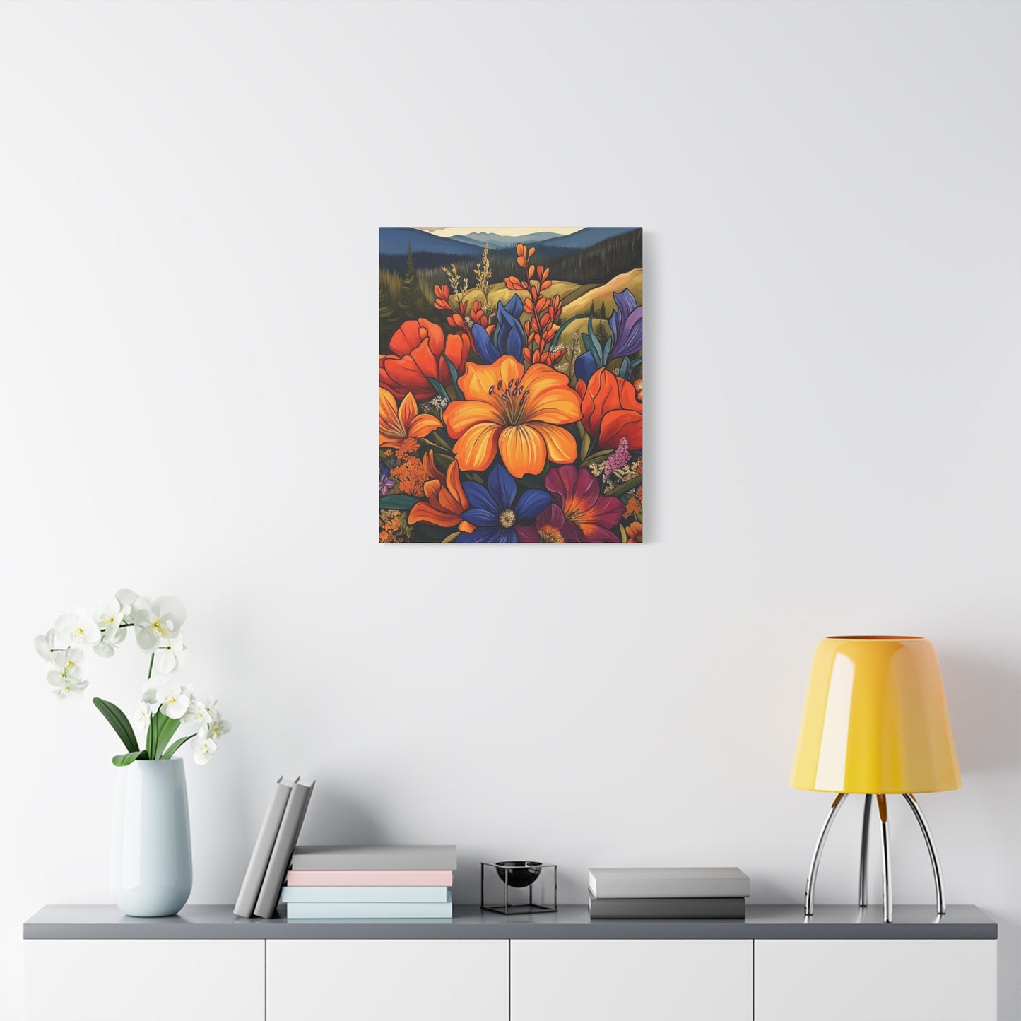 Colorful Floral Canvas Wall Art