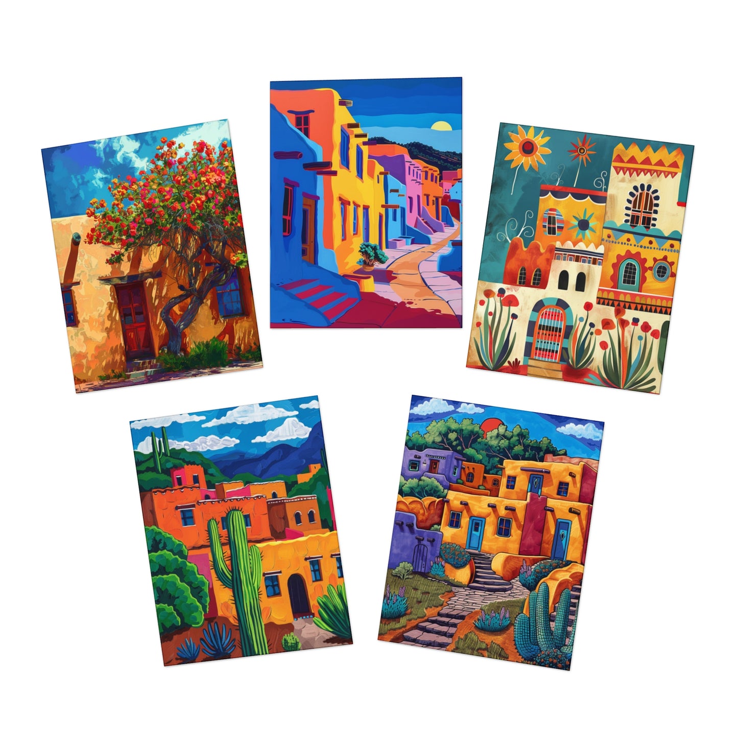 Southwest Mix Multi-Design Greeting Cards (5-Pack)