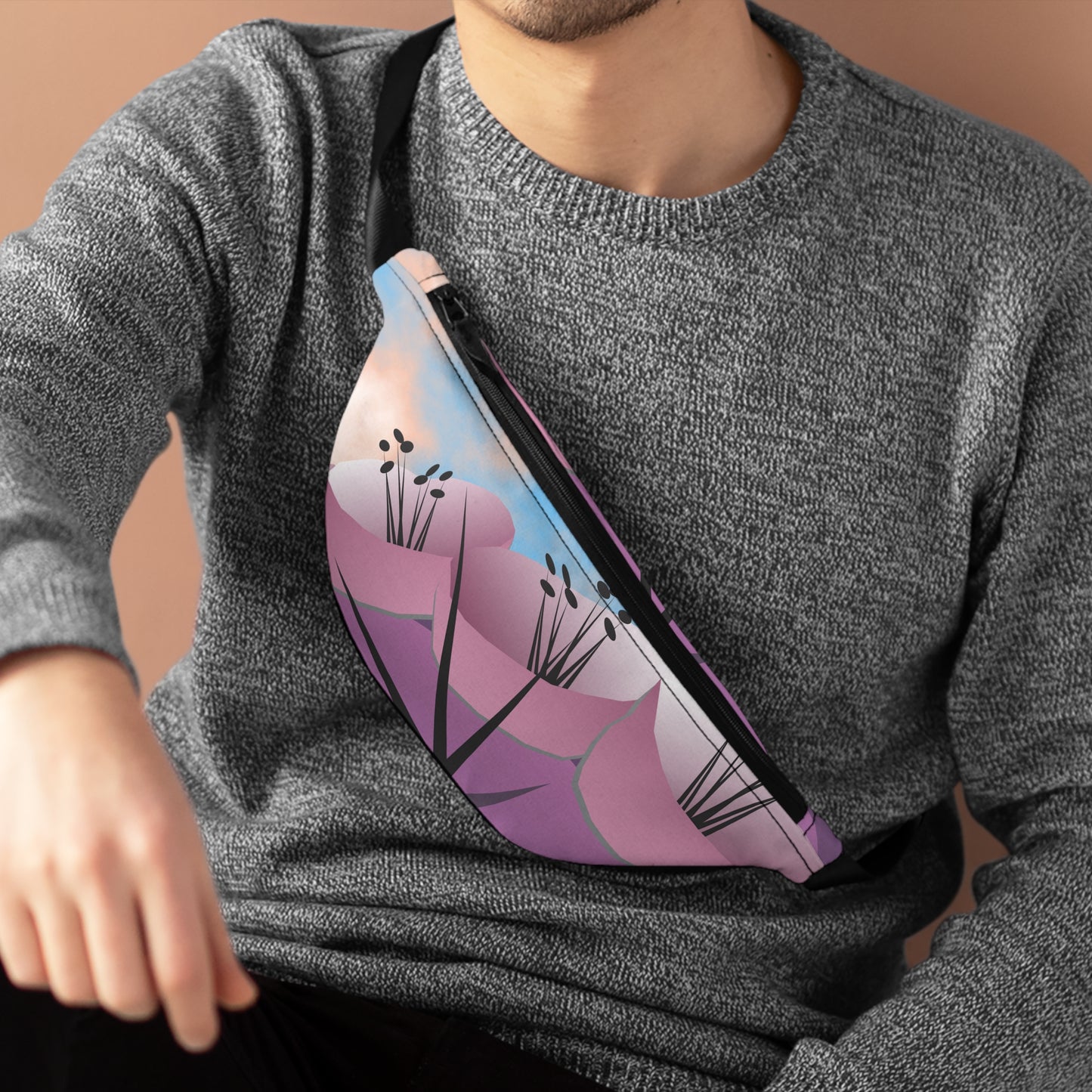 Purple Cactus 2 Fanny Pack