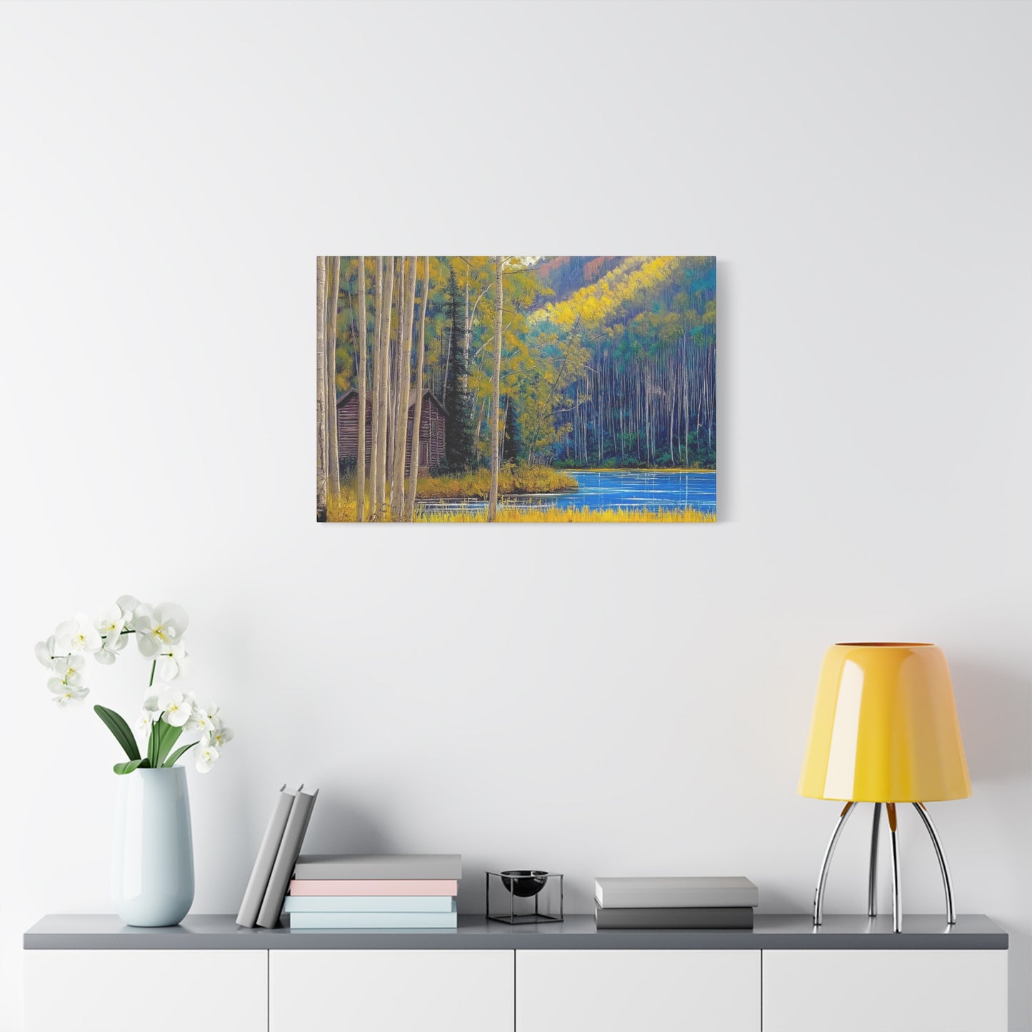 Canvas Print - Rocky Mountain Lake V7