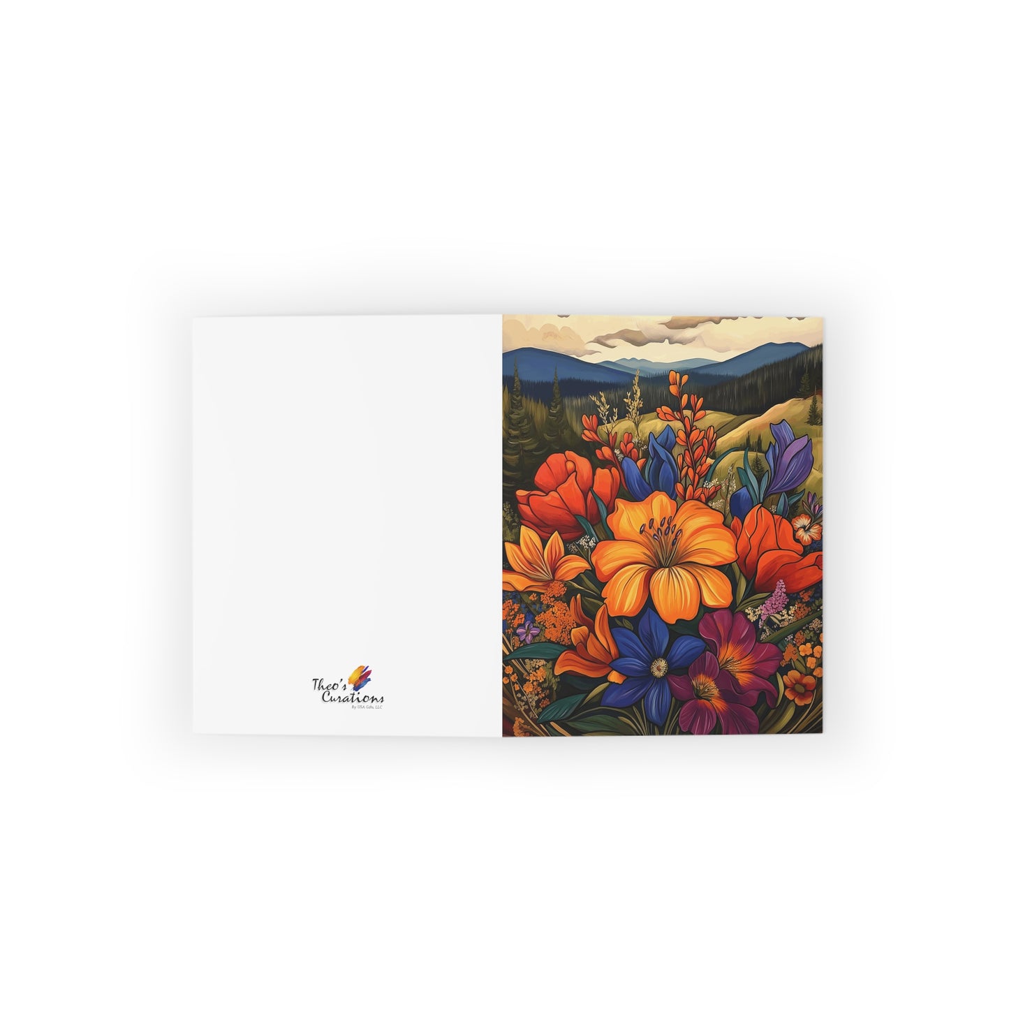 Vibrant Floral Greeting Cards - Set of 8 for Every Occasion