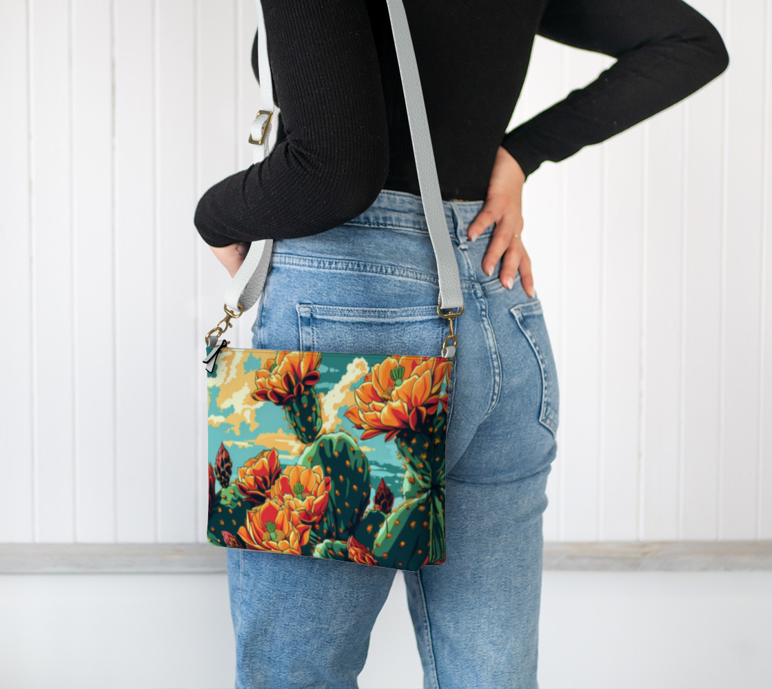 TCS cactus flower 1 VL Crossbody