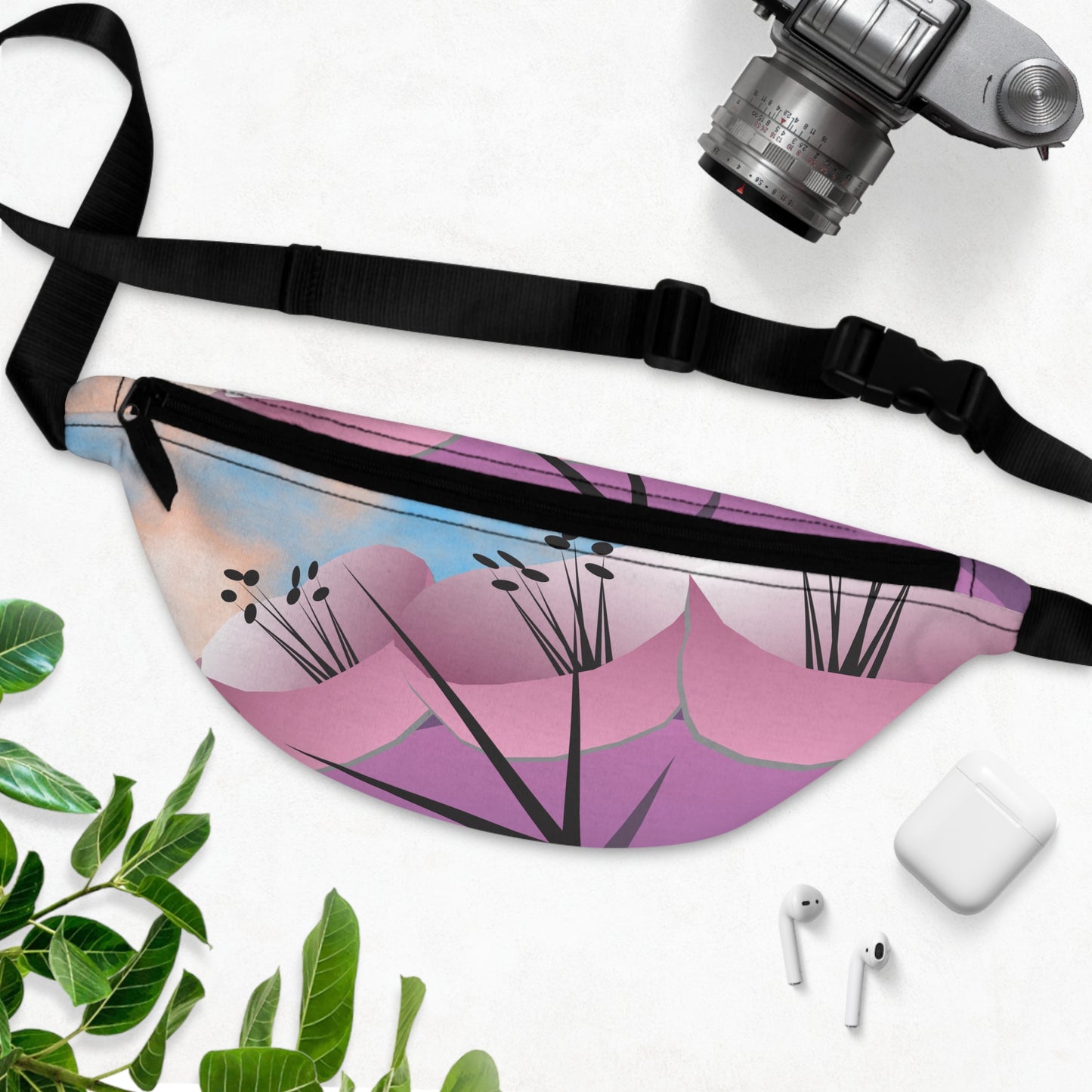 Purple Cactus 2 Fanny Pack