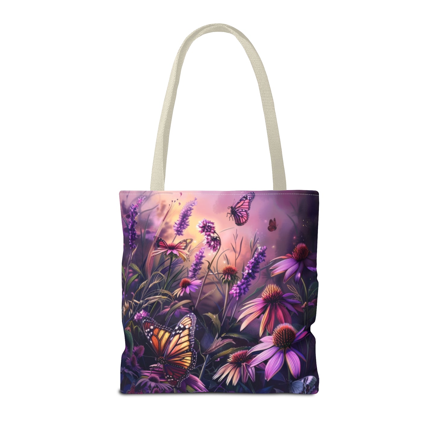 Butterfly Flowers Tote Bag
