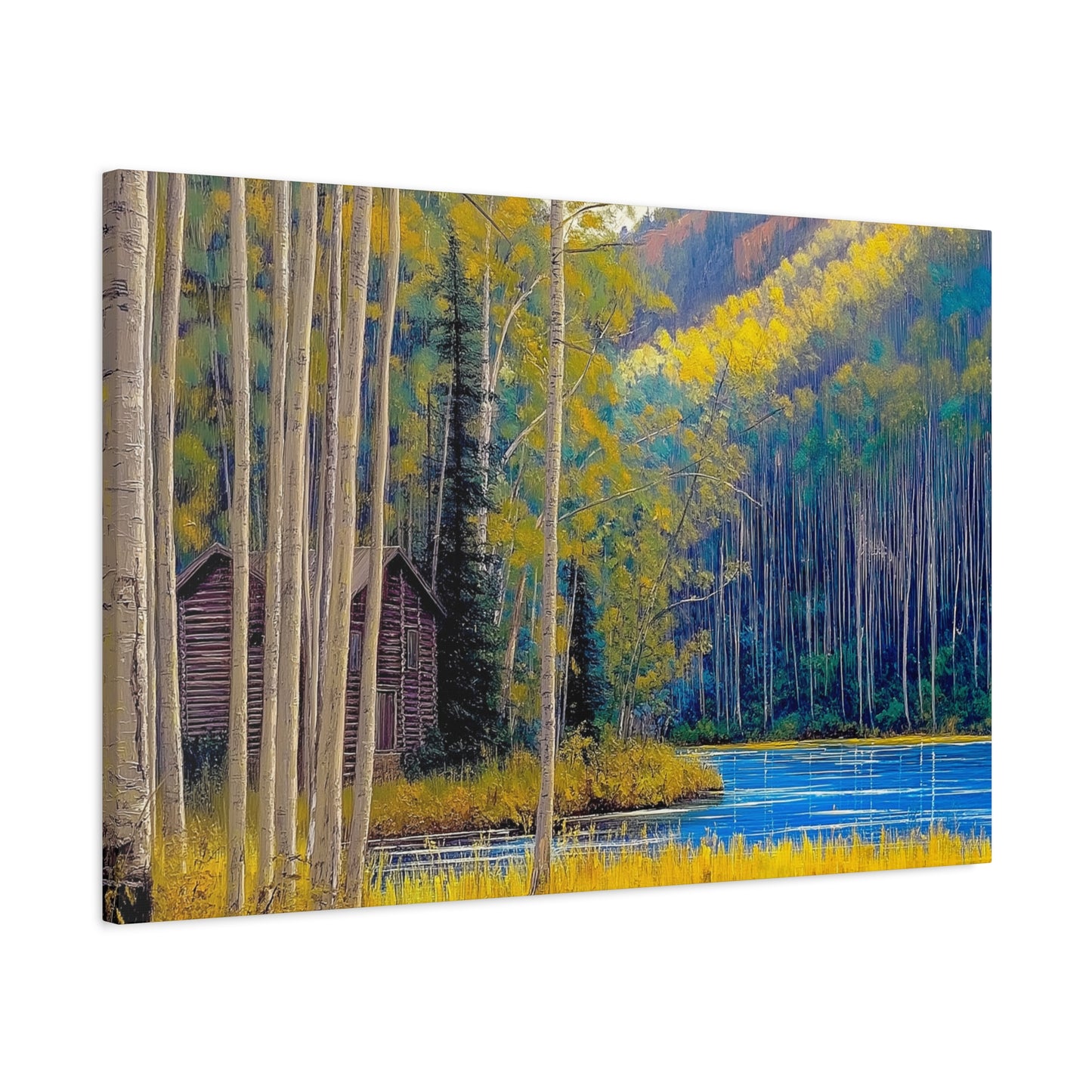 Canvas Print - Rocky Mountain Lake V7