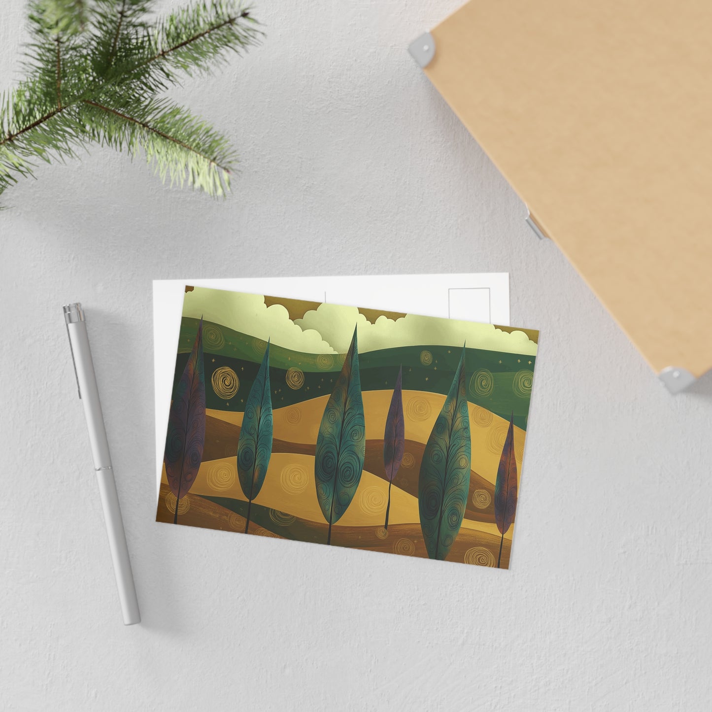 Whimsical Fine Art Postcards - Nature-Inspired Designs for Art Lovers