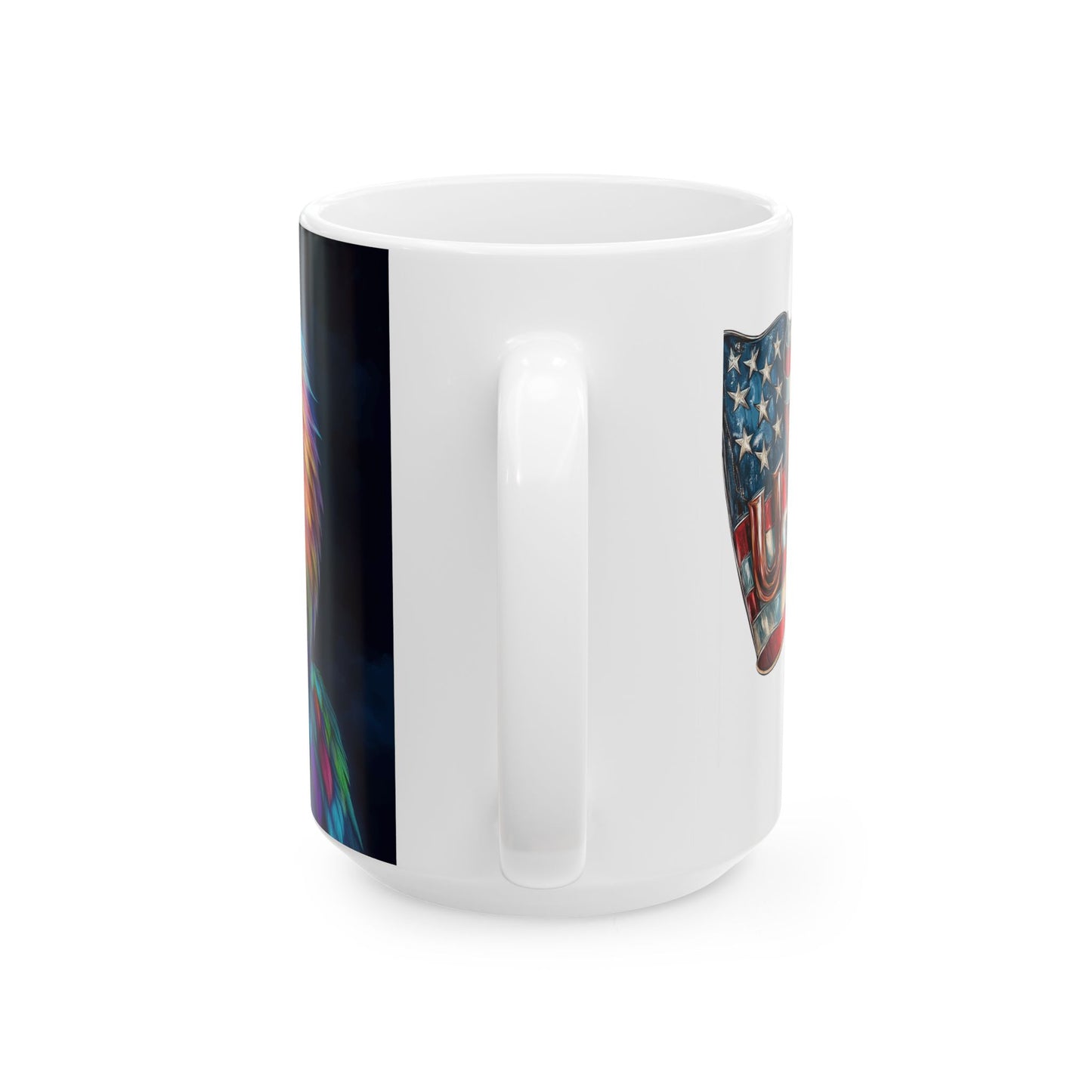 Vibrant Eagle Graphic Ceramic Mug - 11oz & 15oz | Perfect for Nature Lovers