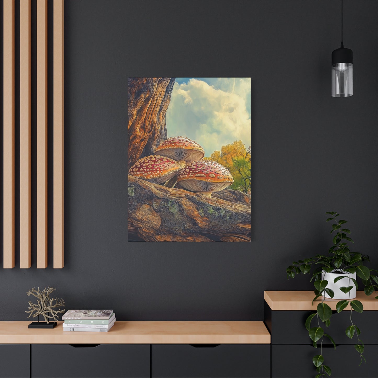 Canvas Print - Red Cap Mushroom Air