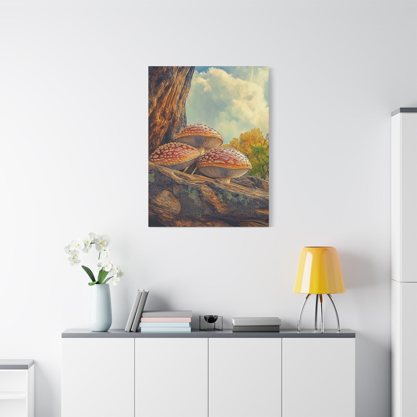 Canvas Print - Red Cap Mushroom Air