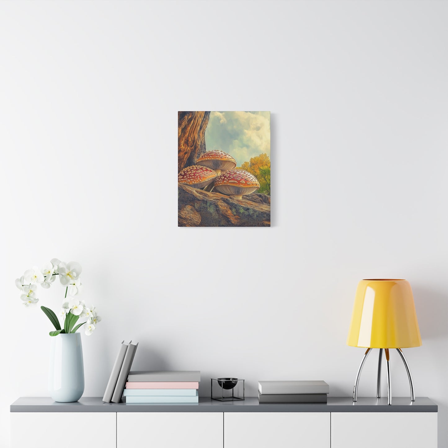 Canvas Print - Red Cap Mushroom Air
