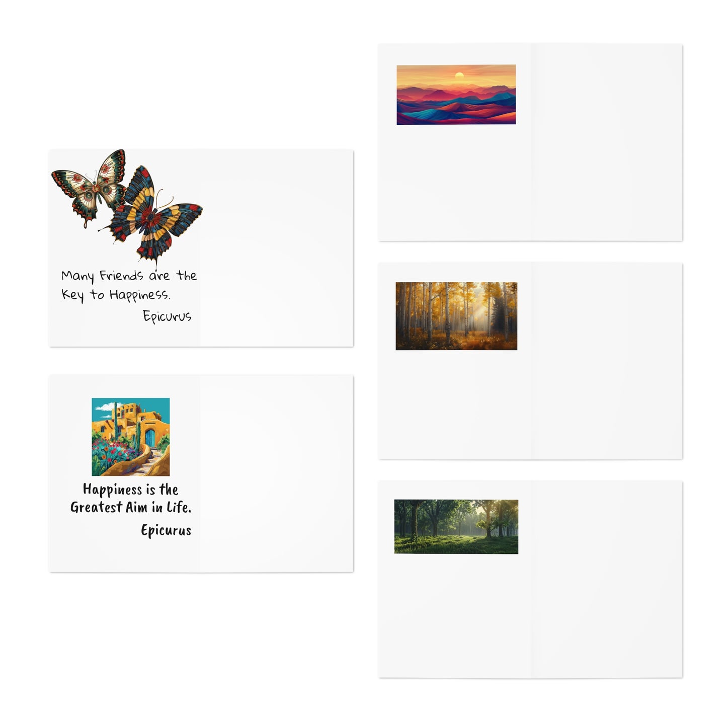 Wild Life Multi-Design Greeting Cards (5-Pack)