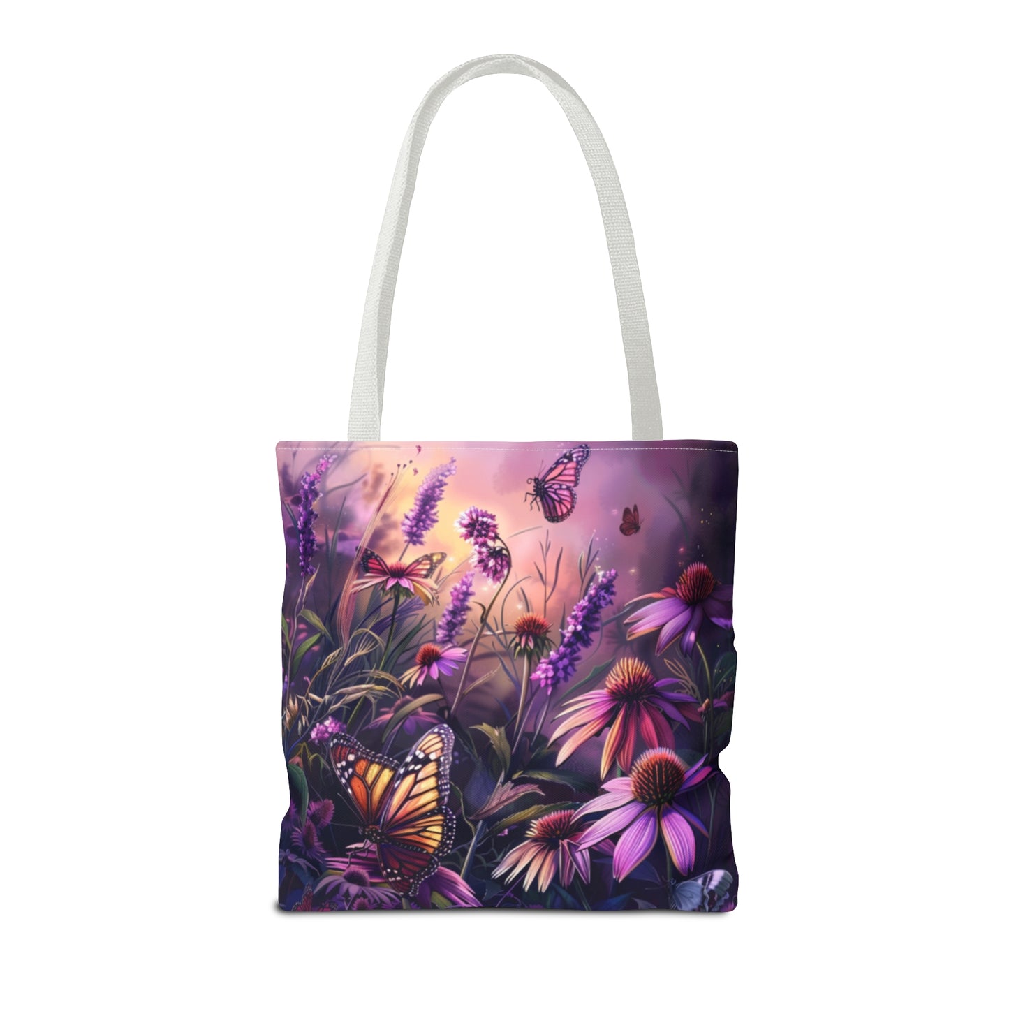 Butterfly Flowers Tote Bag