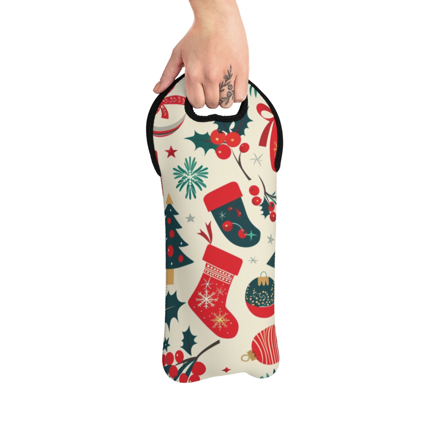 Christmas 4s Wine Tote Bag