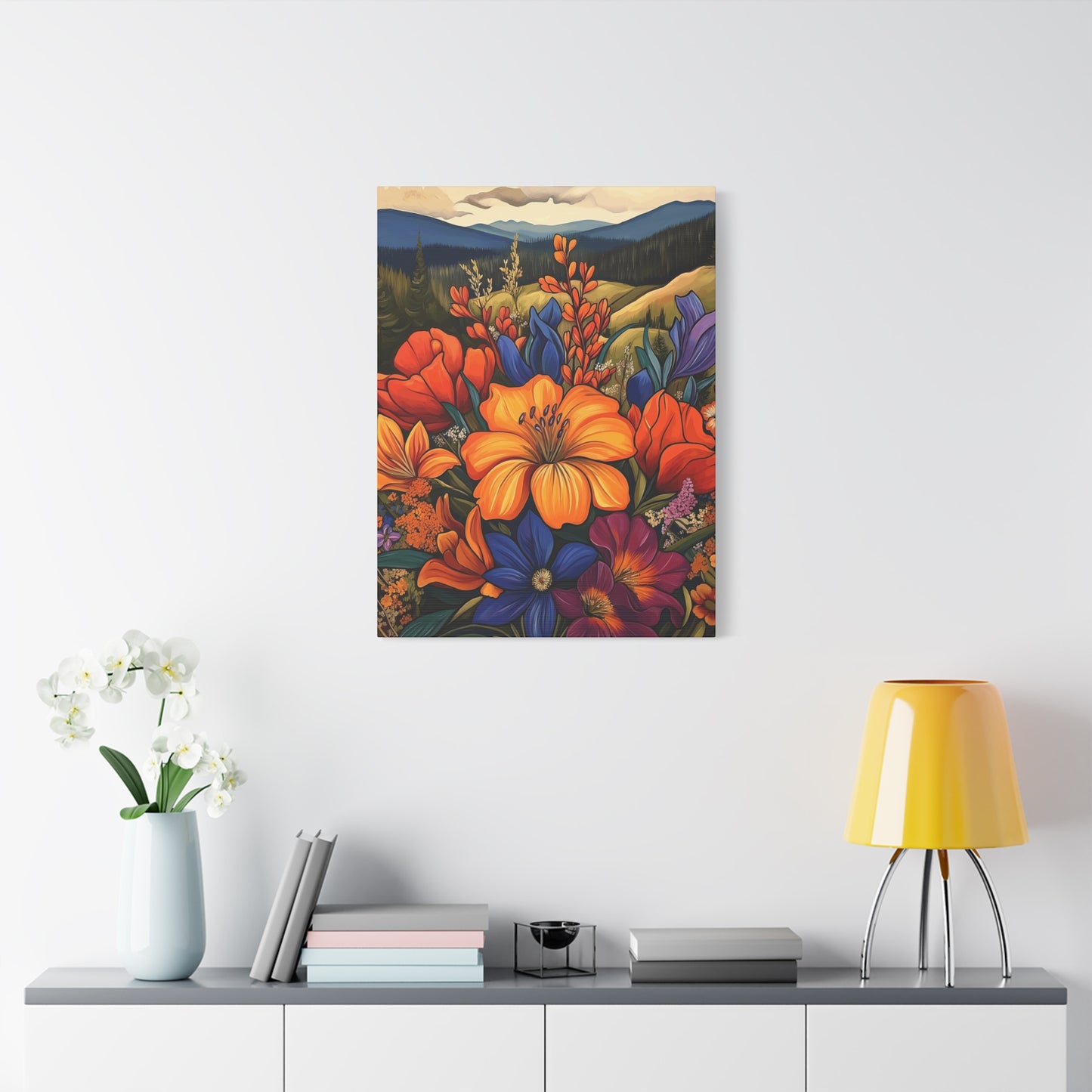Colorful Floral Canvas Wall Art