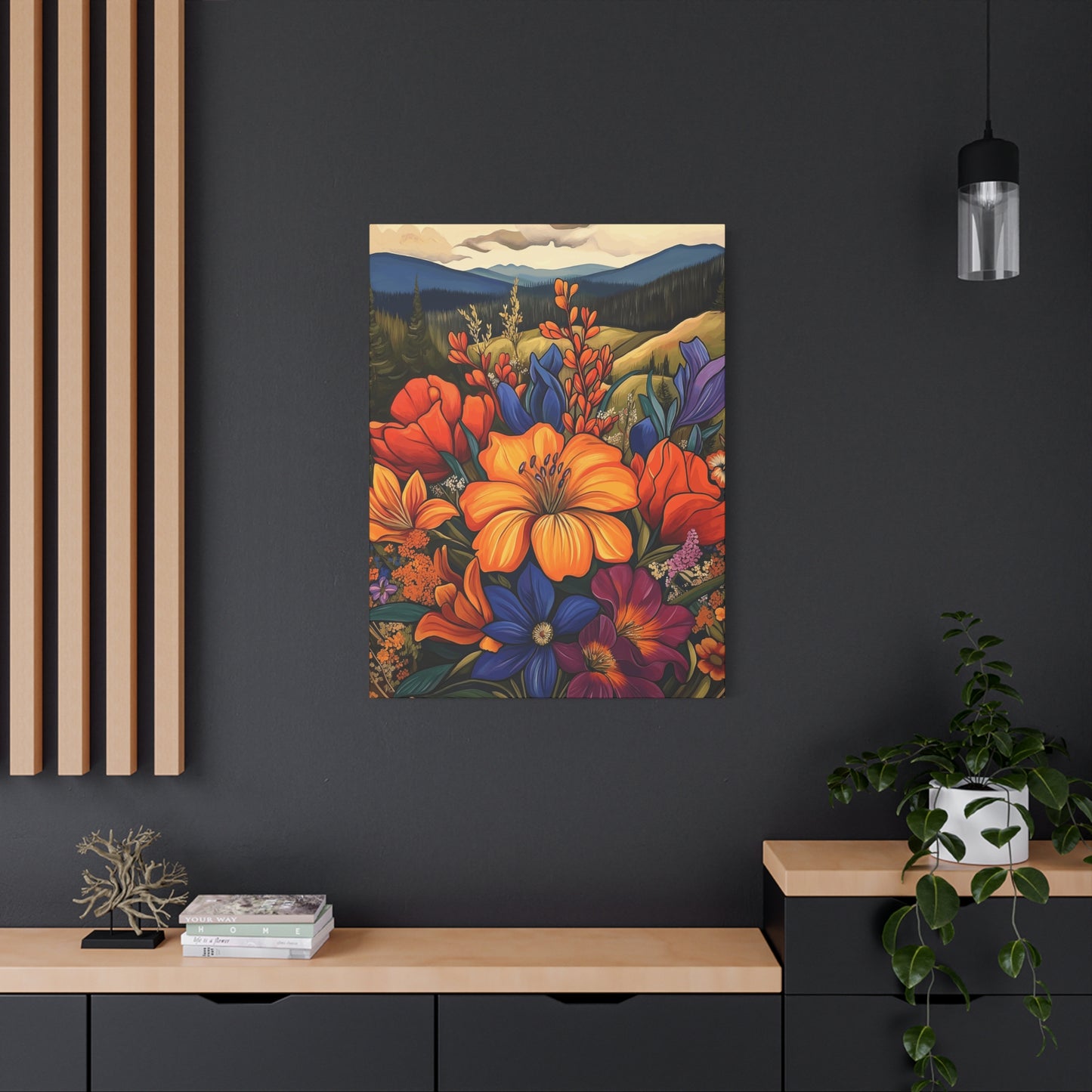 Colorful Floral Canvas Wall Art