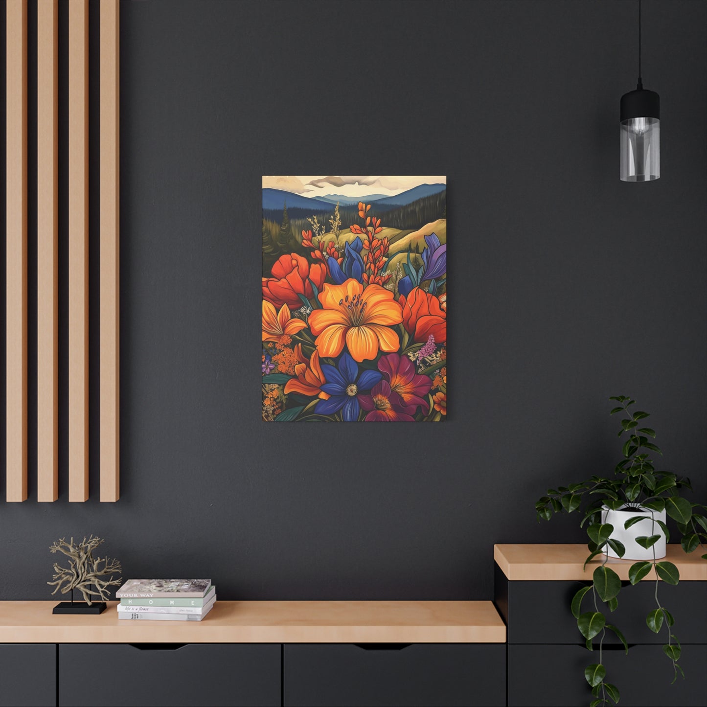 Colorful Floral Canvas Wall Art
