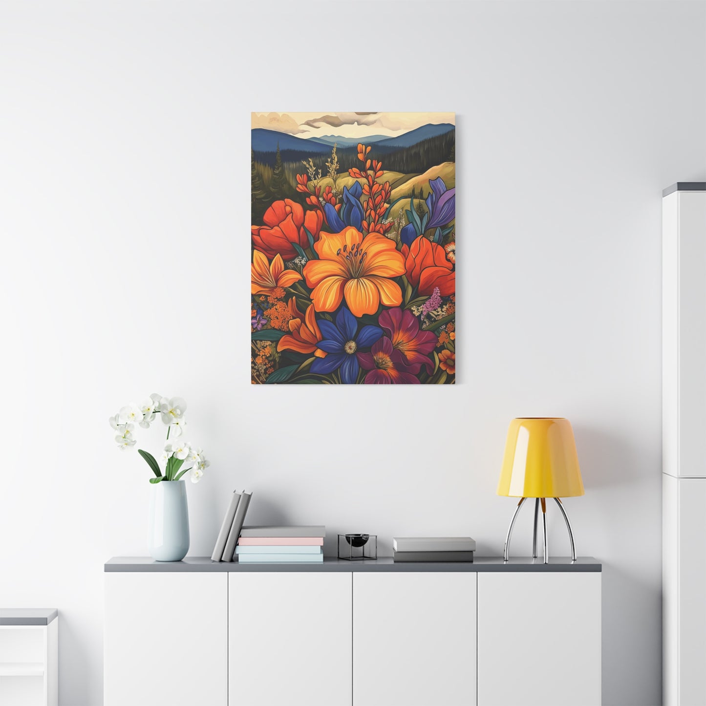 Colorful Floral Canvas Wall Art