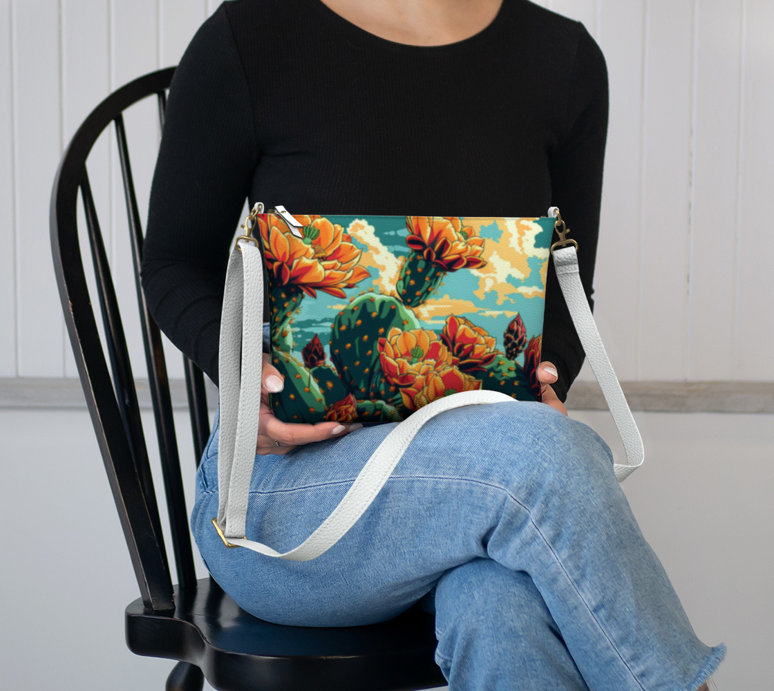 TCS cactus flower 1 VL Crossbody