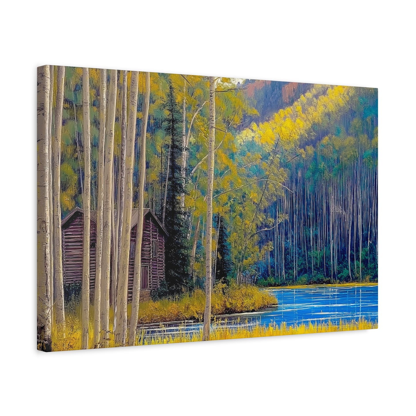 Canvas Print - Rocky Mountain Lake V7