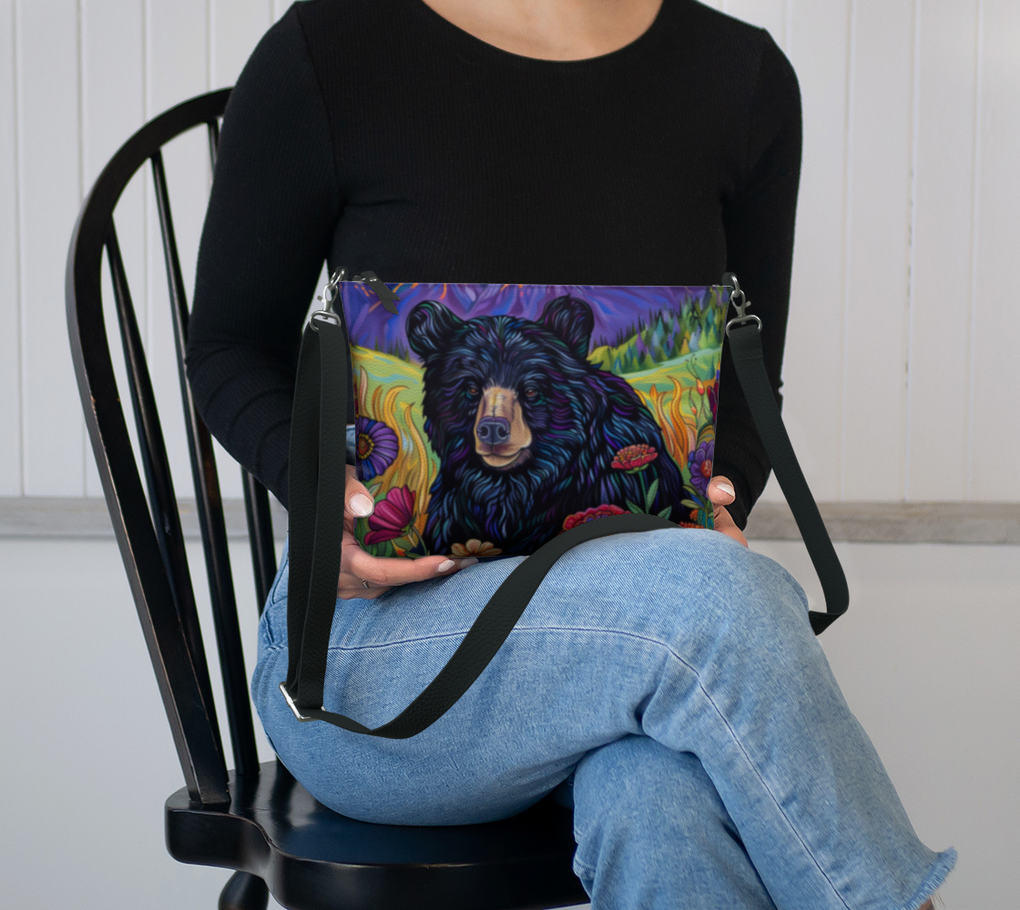Co. Bear 2 Vegan Leather Crossbody Purse
