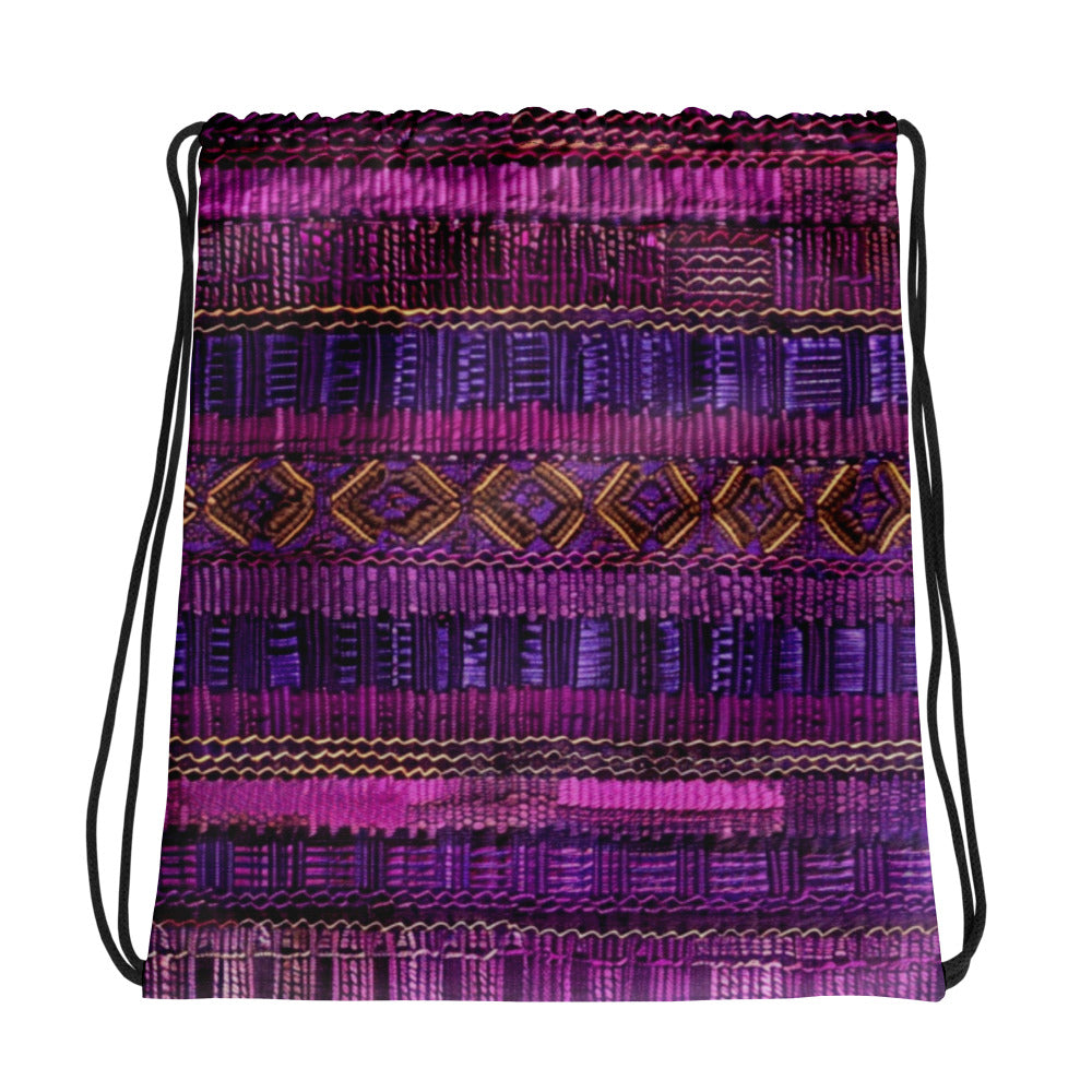 Huachuca Purple Drawstring bag