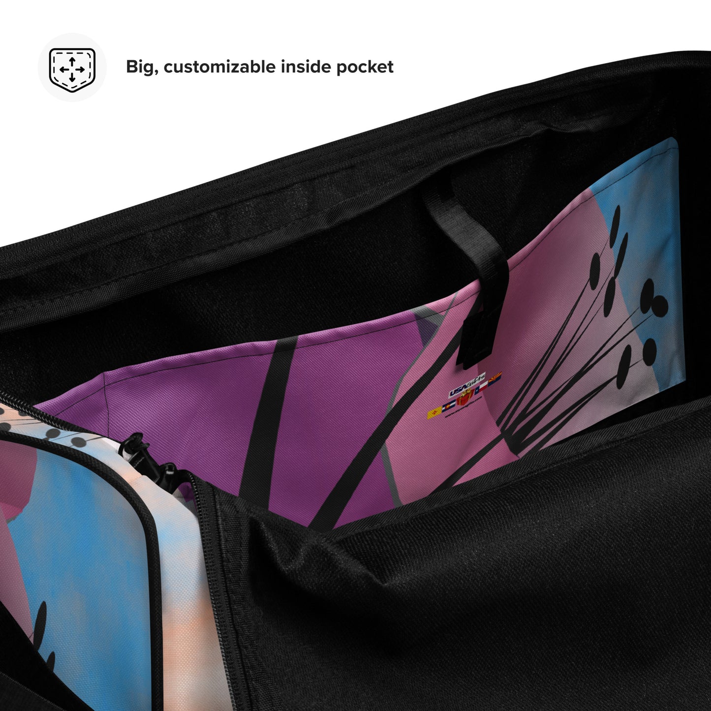 Cacti Purple Duffle bag