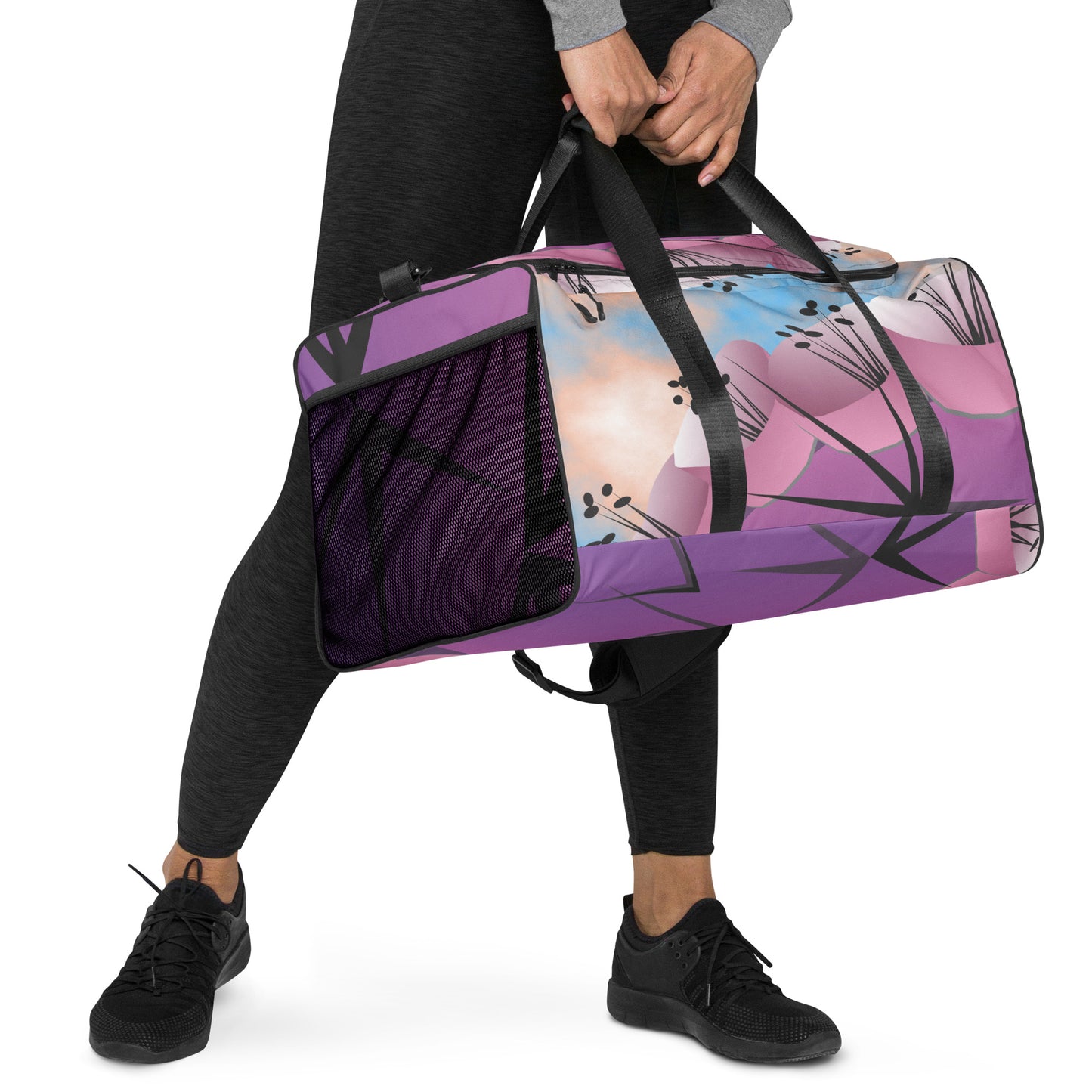 Cacti Purple Duffle bag