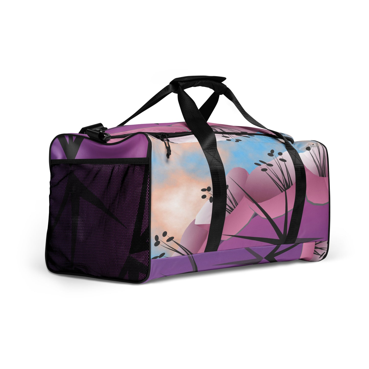 Cacti Purple Duffle bag