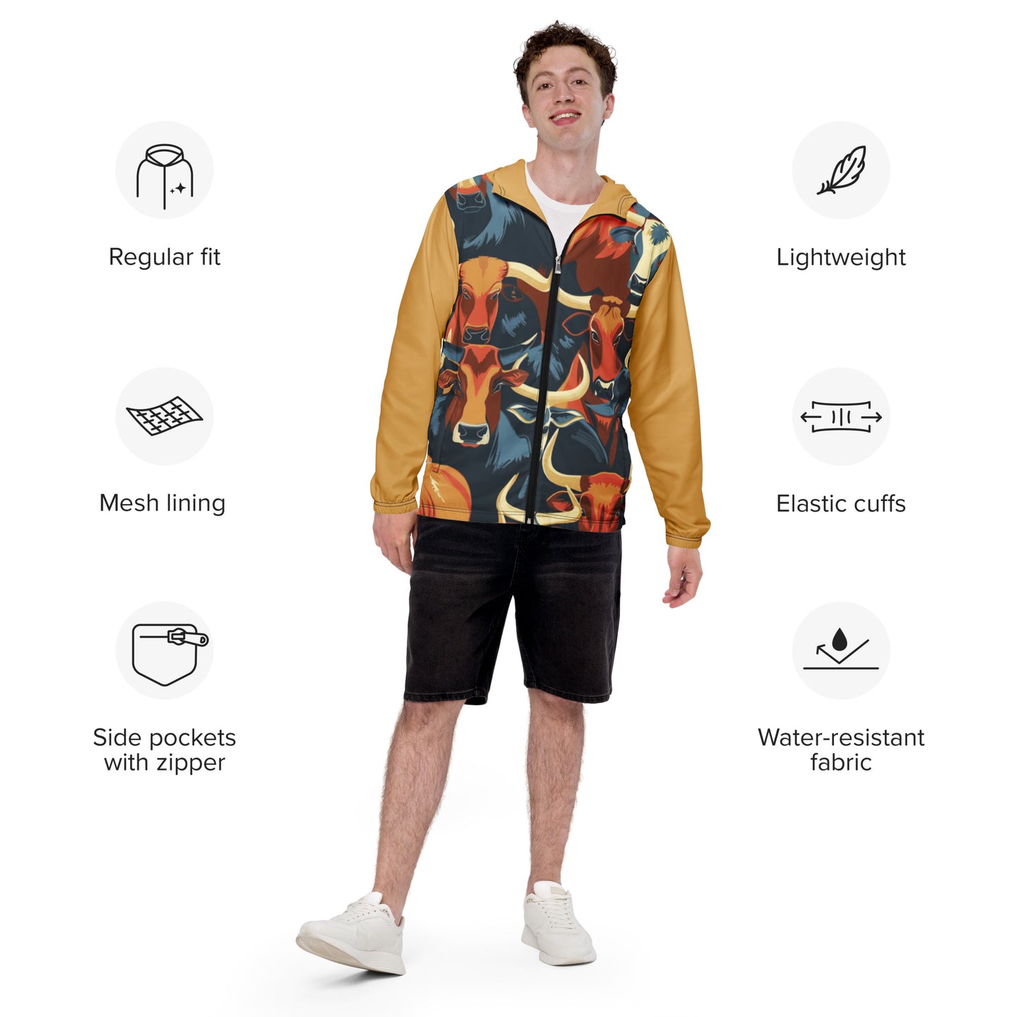 Many Longhorns Men’s windbreaker