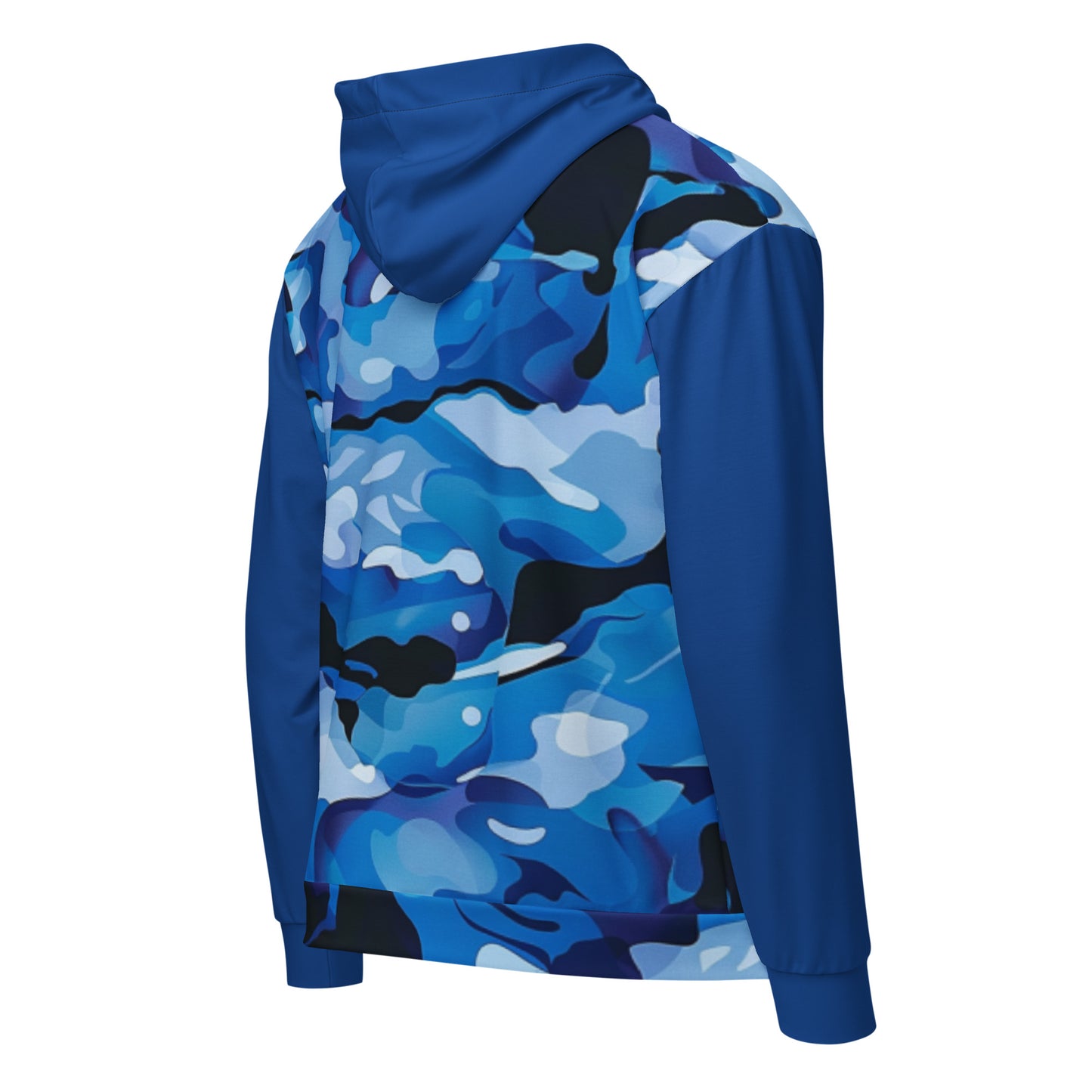 Camo Blue Unisex zip hoodie