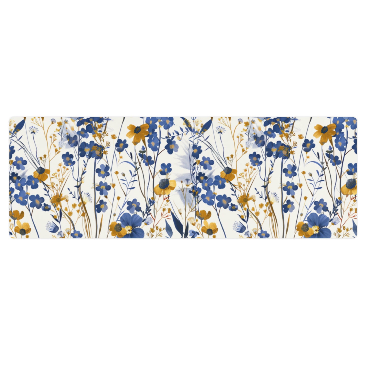 Blue & Gold Yoga mat