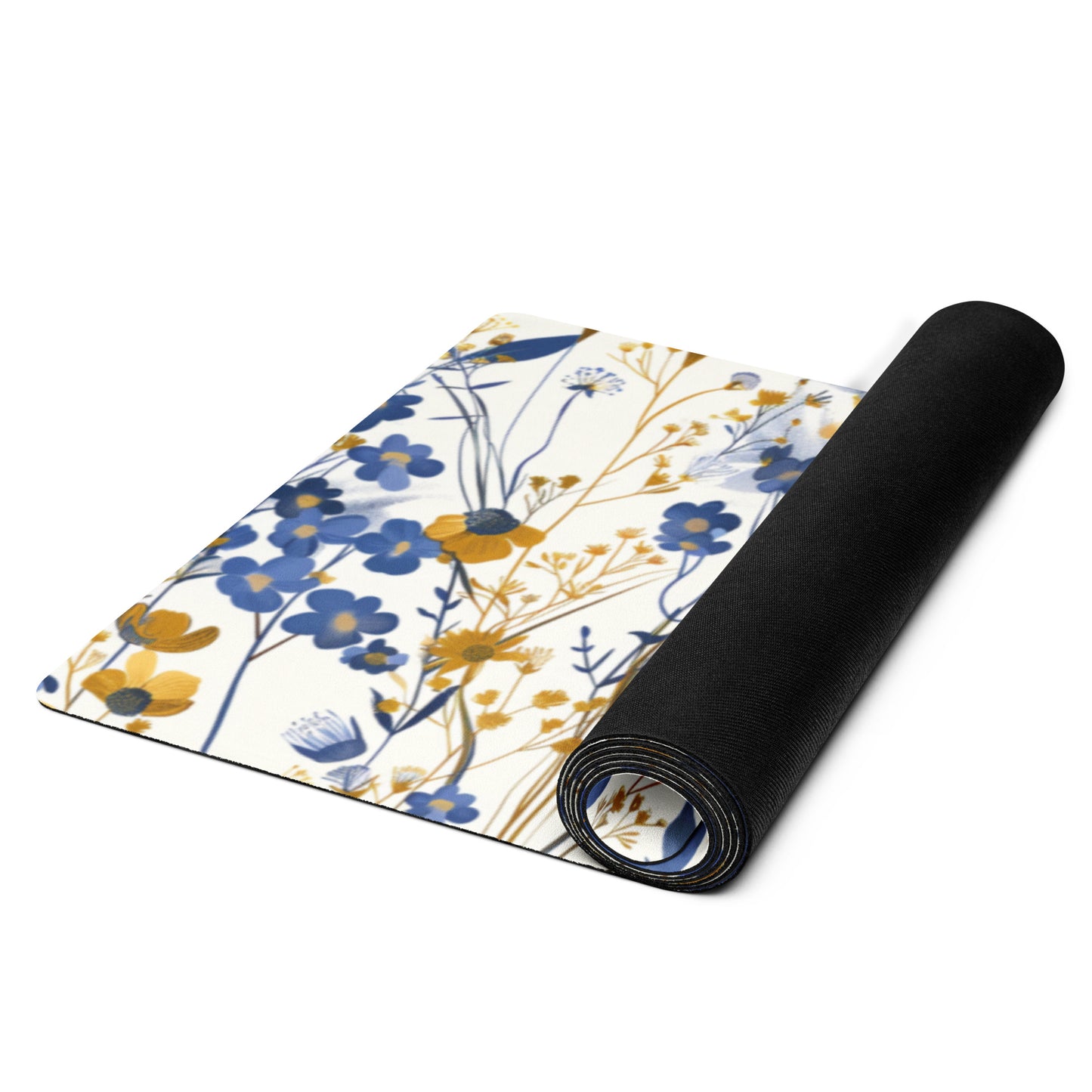 Blue & Gold Yoga mat