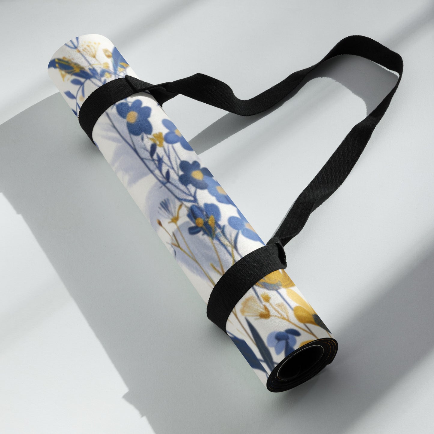 Blue & Gold Yoga mat