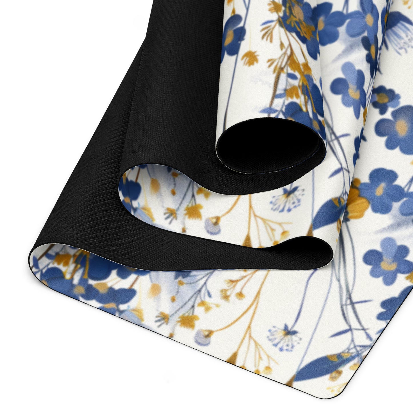 Blue & Gold Yoga mat