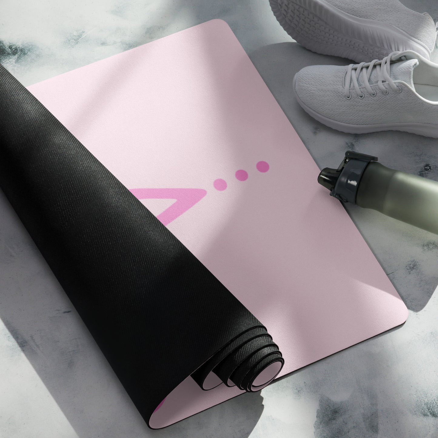 Pink Breathe Yoga mat
