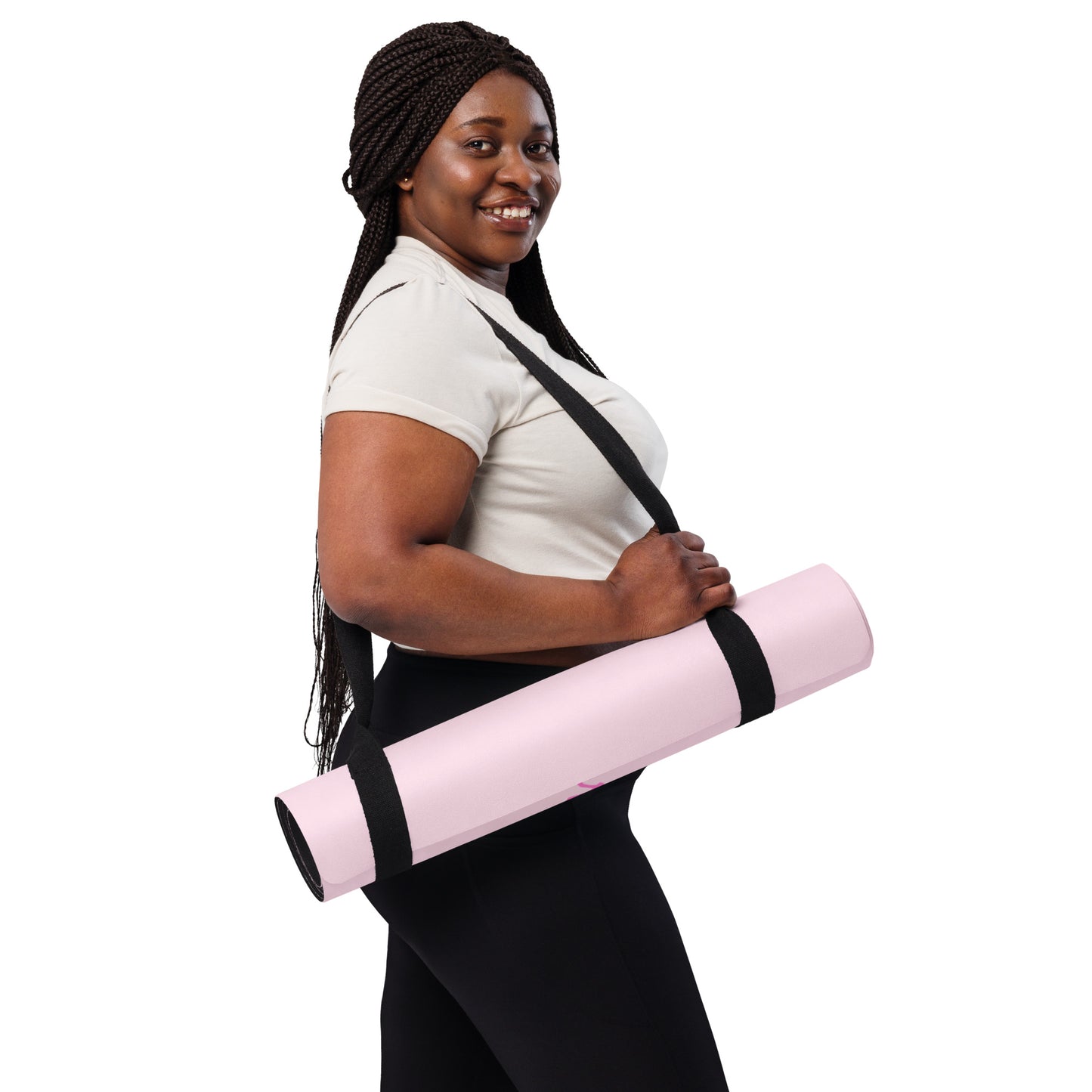 Pink Breathe Yoga mat