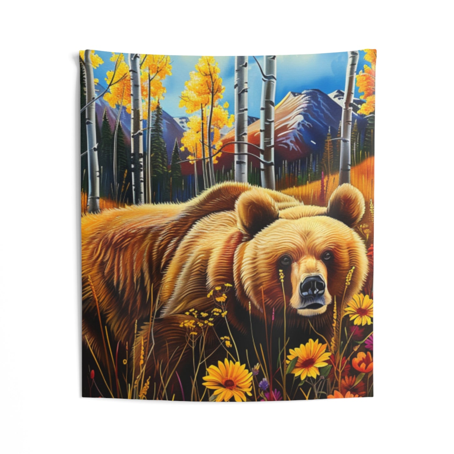 CO Brown Bear Indoor Wall Tapestry