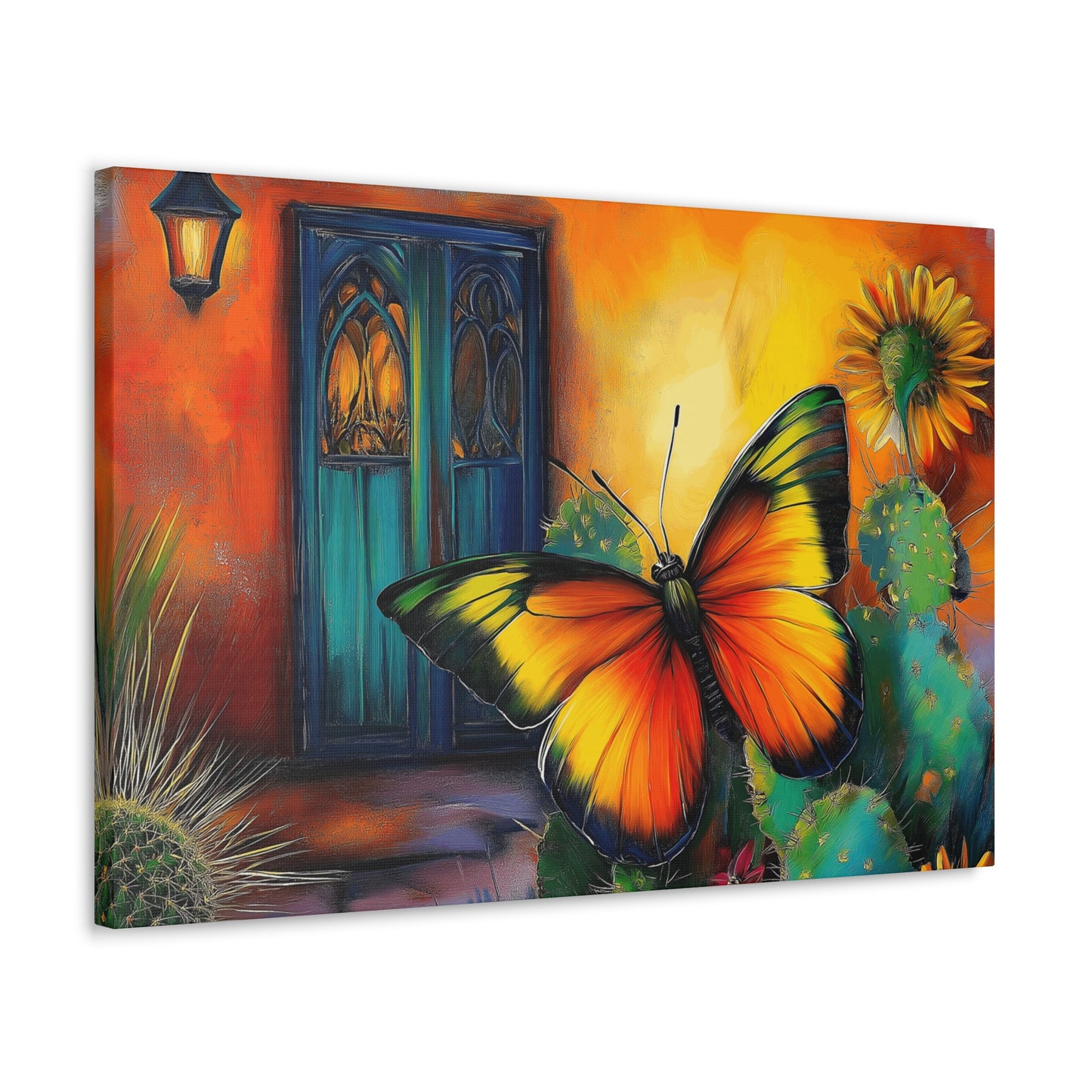 Canvas Gallery Wraps Southwest Butterfly Wall Art