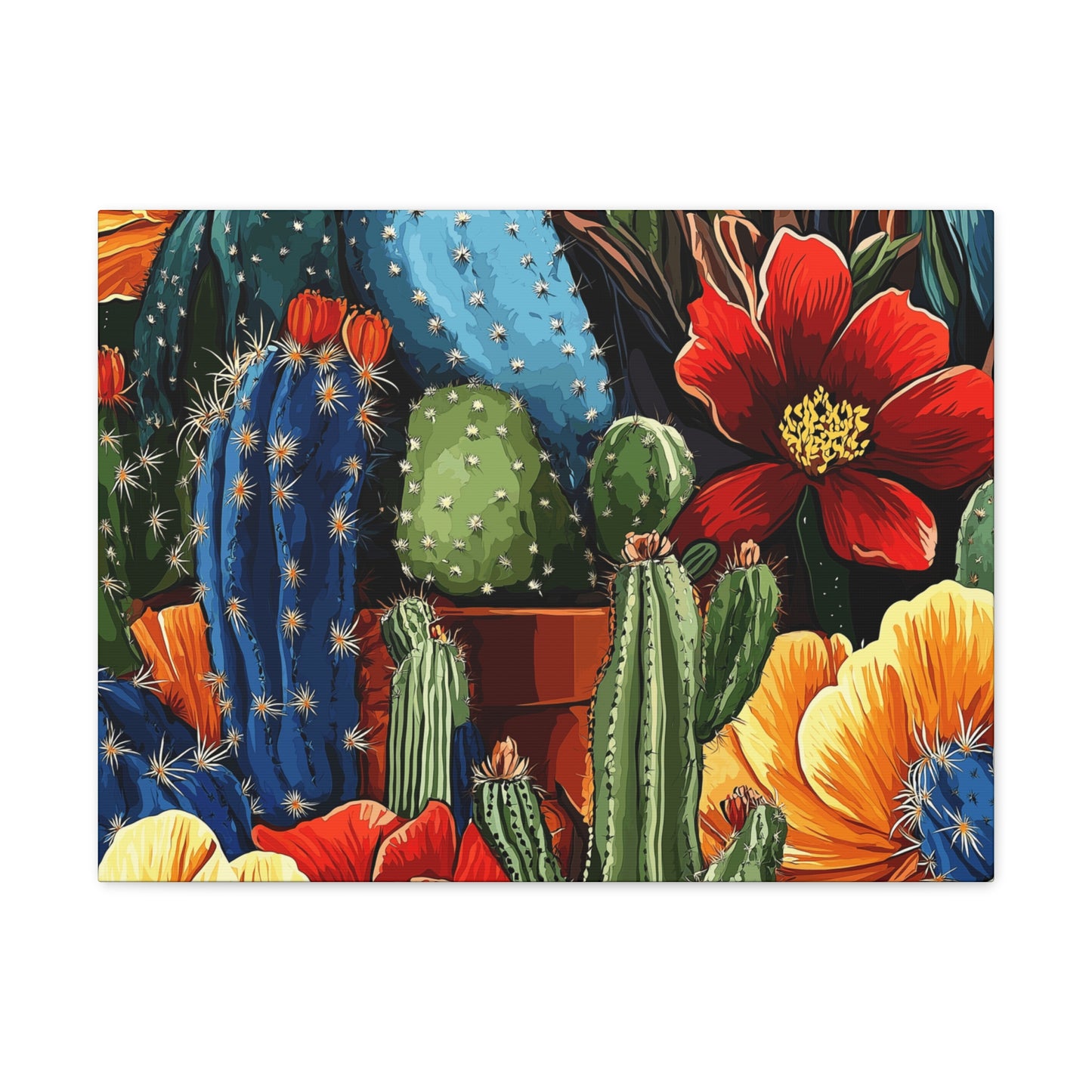 Canvas Wall Art - Cacti Gathering - smaller sizes