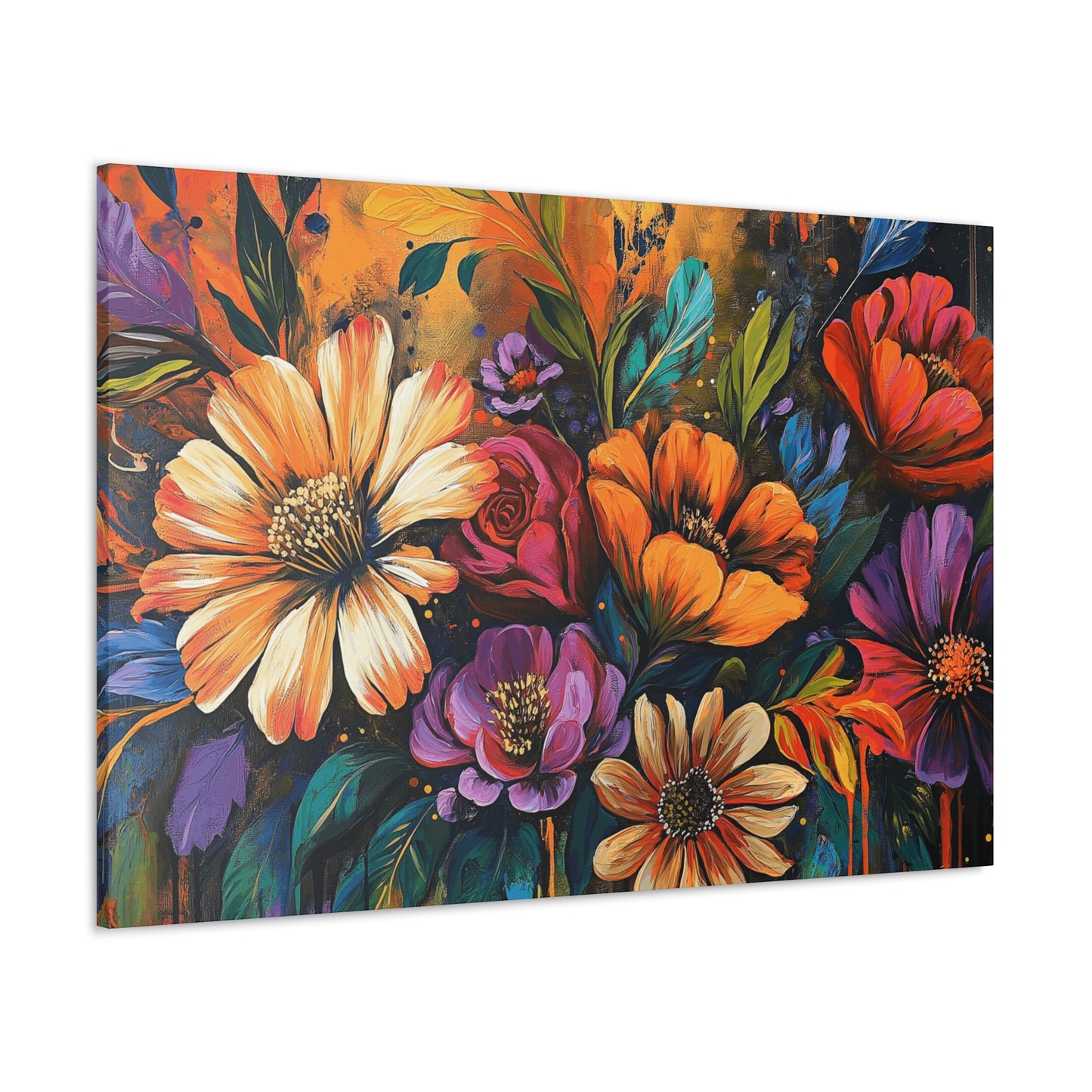 Canvas Gallery Wraps - Cacti Flowers in Bloom Wall Art